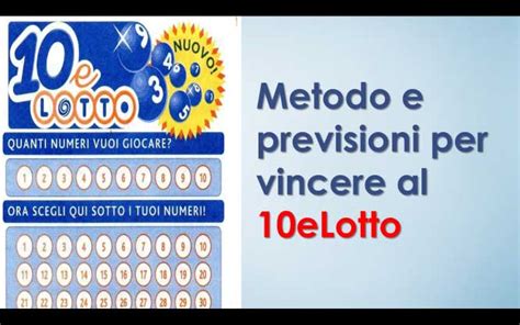 lotto previsioni a 1 colpo.
